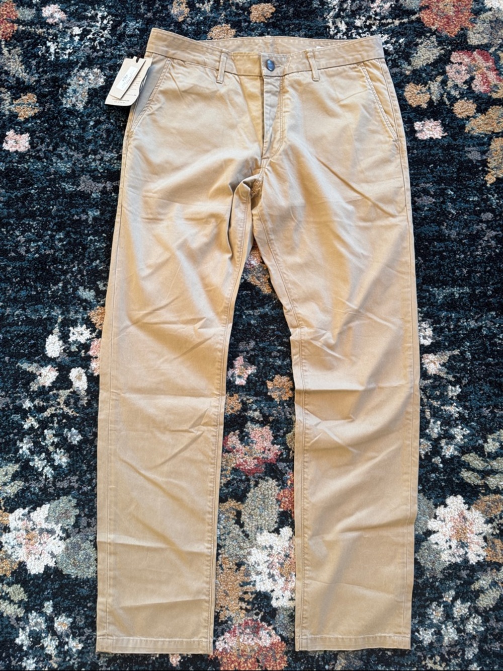 Grown & Sewn Men’s Barton Chinos in Ghurka Khaki Size 36